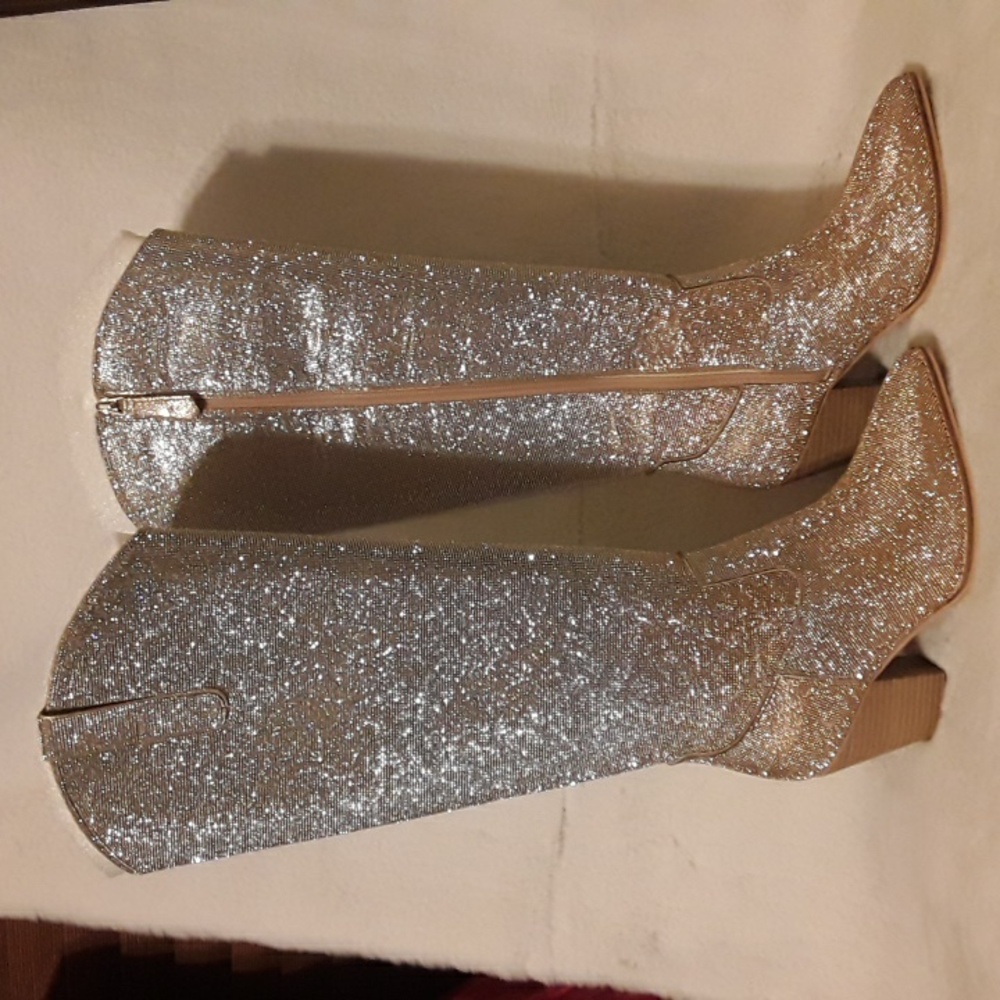 NEW in box Corkys Show Stopper Gold Silver Ombre boots